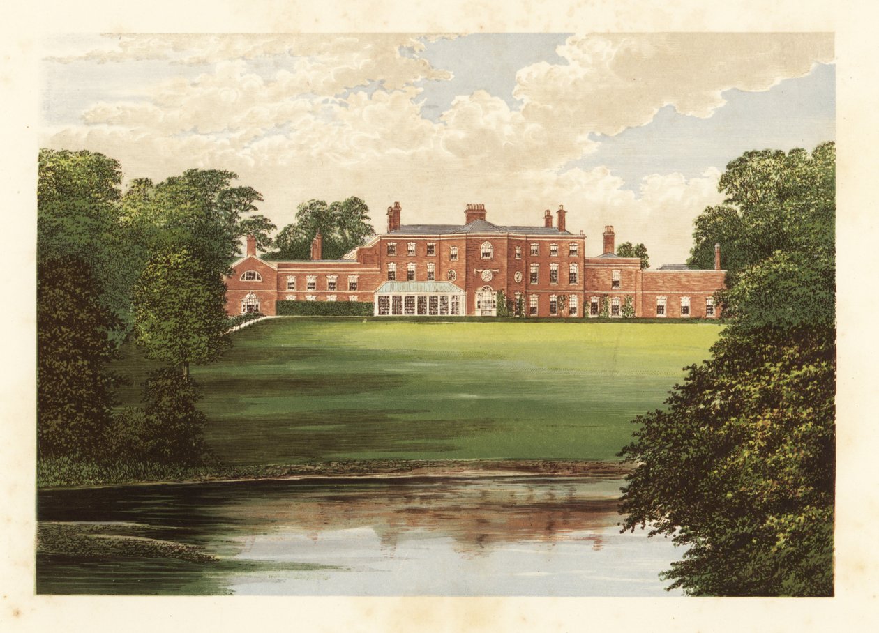 Lawton Hall., Cheshire, Anglia. alkotó: Alexander Francis (after) Lydon