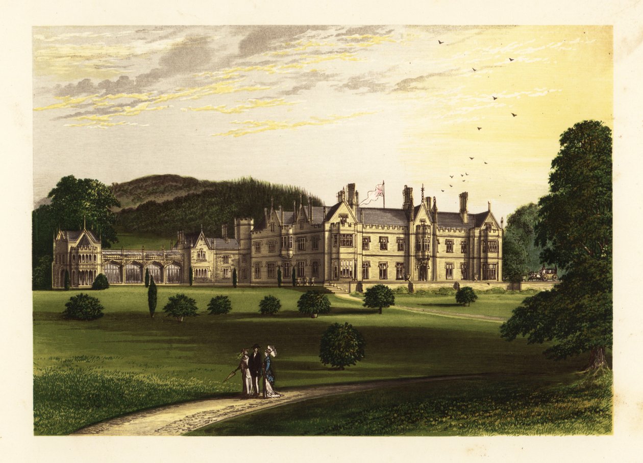 Mamhead House, Devonshire, Anglia. alkotó: Alexander Francis (after) Lydon
