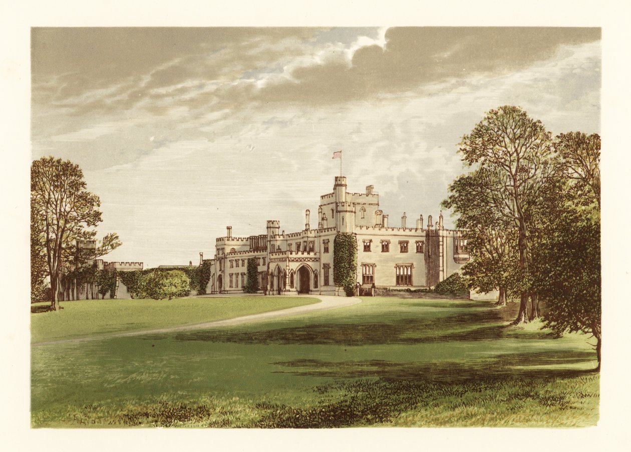 Moreton Hall, Cheshire, Anglia. alkotó: Alexander Francis (after) Lydon