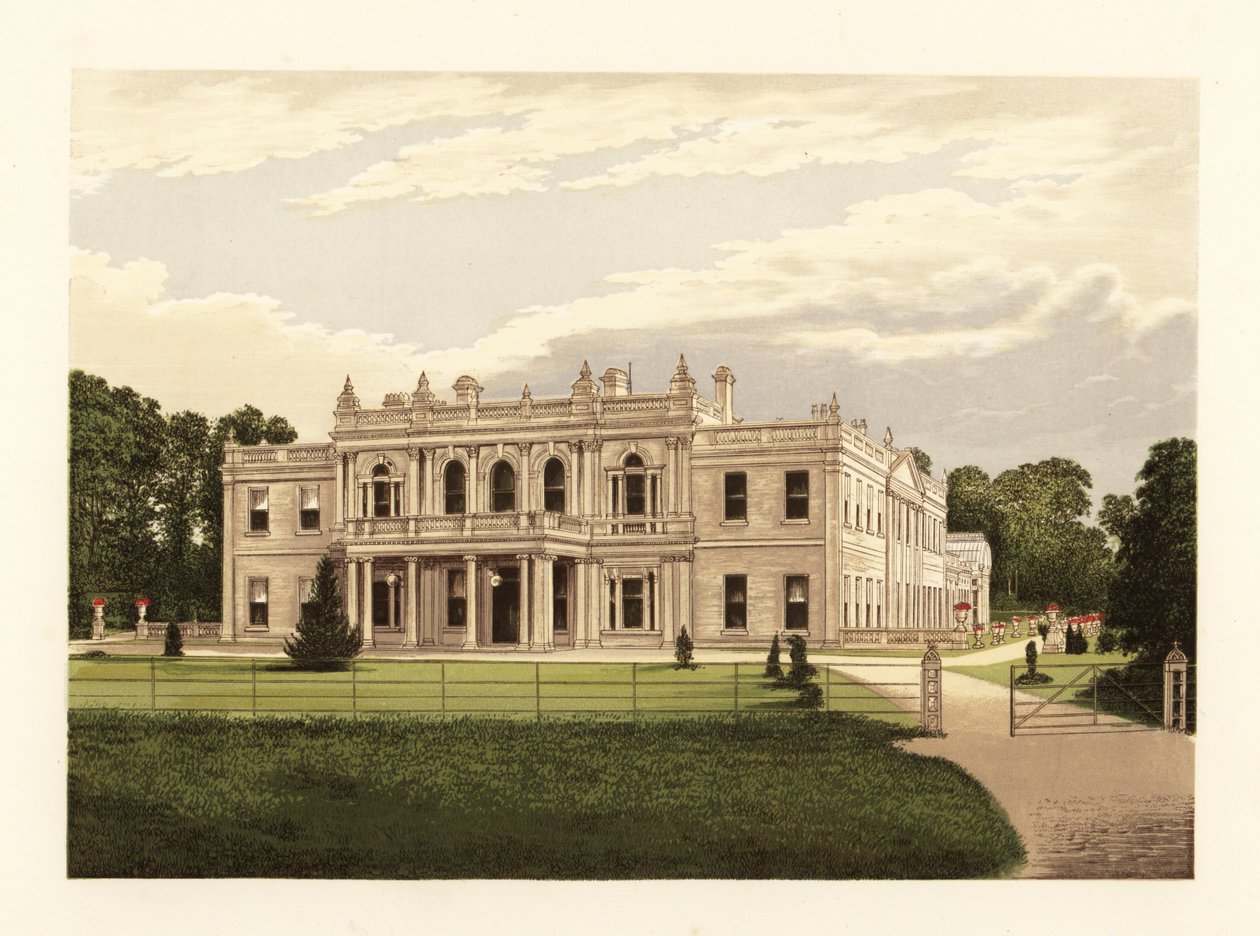 Rolleston Hall, Staffordshire, Anglia. alkotó: Alexander Francis (after) Lydon