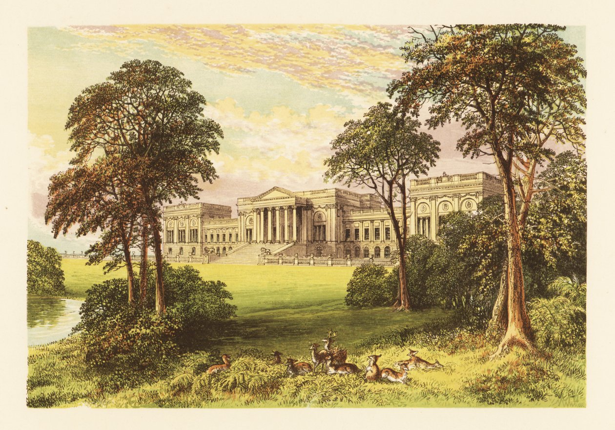 Stowe Park, Buckinghamshire, Anglia. alkotó: Alexander Francis (after) Lydon