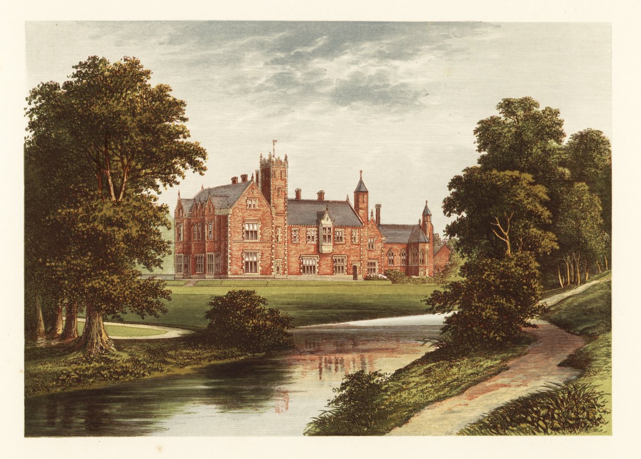Thicket Priory, Yorkshire, Anglia. ,1880 (metszet) alkotó: Alexander Francis (after) Lydon