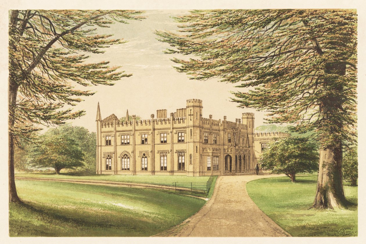Thrybergh Park, Yorkshire, Anglia. 1880 (metszet) alkotó: Alexander Francis (after) Lydon