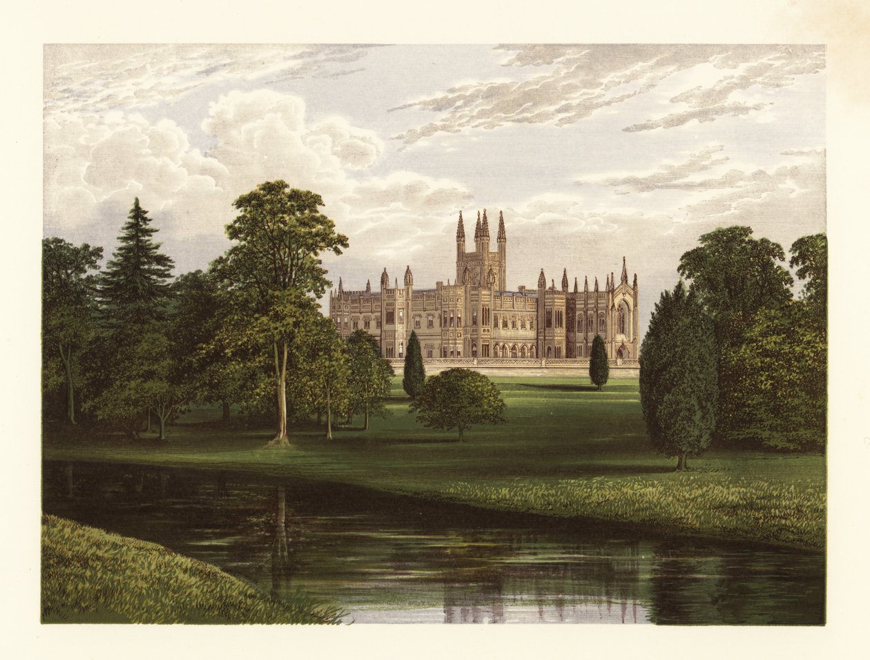 Toddington Manor, Gloucestershire, Anglia. alkotó: Alexander Francis (after) Lydon