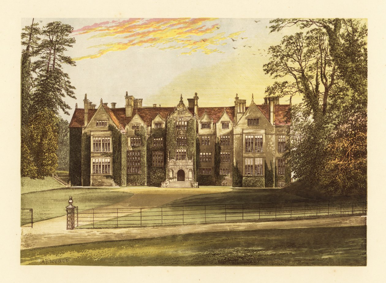 Wroxton Abbey, Oxfordshire, Anglia. alkotó: Alexander Francis (after) Lydon