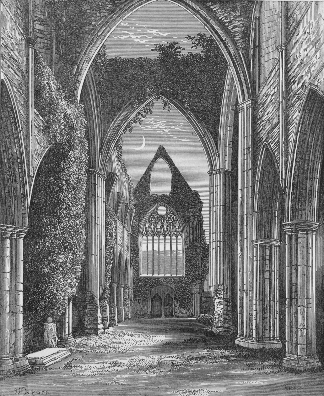 Kórus, Looking West, Tintern Abbey, c1885, 1897 alkotó: Alexander Francis Lydon