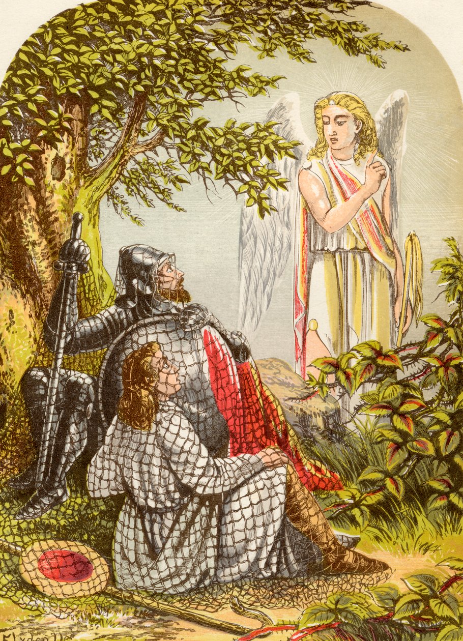 Christian and Hopeful Caught in the Net, John Bunyan A zarándokok fejlődéséből, 1880 körül megjelent alkotó: Alexander Francis Lydon