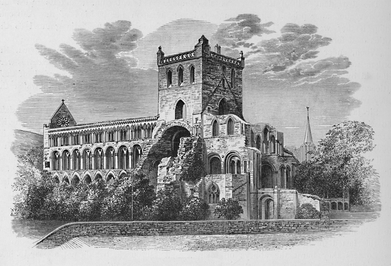 Délkeletről, Jedburgh Abbey, 1880, 1897 alkotó: Alexander Francis Lydon