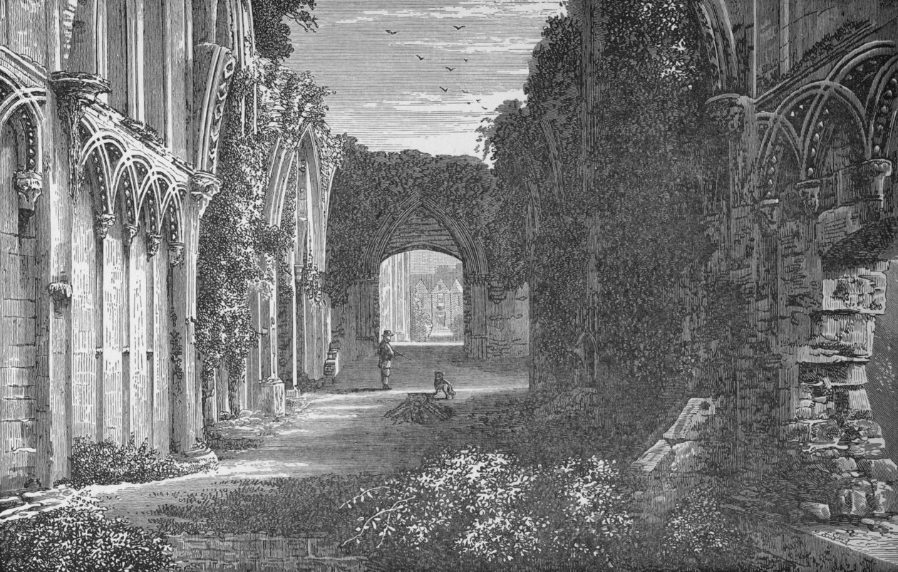 St. Josephs Chapel, belső, Keletre néző, Glastonbury Abbey, 1880, 1897 alkotó: Alexander Francis Lydon