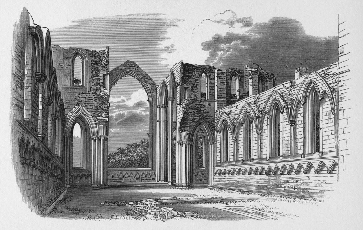 A kórus, Fountains Abbey, 1880, 1897 alkotó: Alexander Francis Lydon