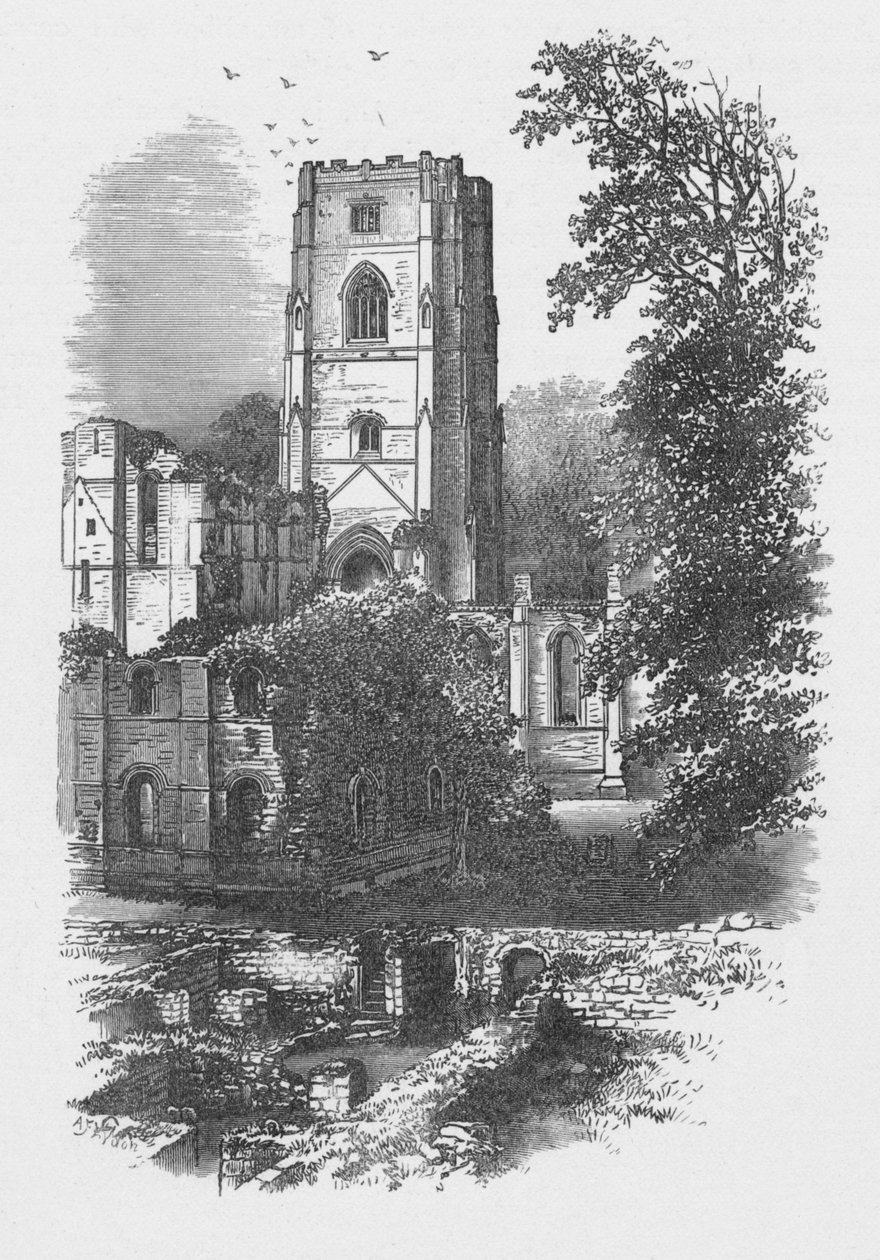 The Tower, Fountains Abbey, 1880, 1897 alkotó: Alexander Francis Lydon