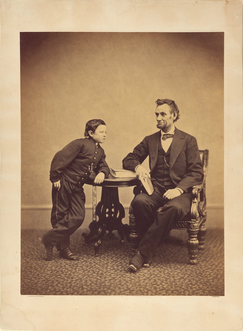 [Abraham Lincoln és fia, Thomas (Tad)] alkotó: Alexander Gardner