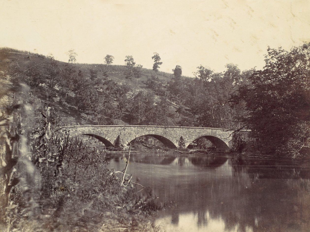 Antietam Bridge, On the Sharpsburg and Boonsboro Turnpike, No. 1, 1862 September, 1862. alkotó: Alexander Gardner