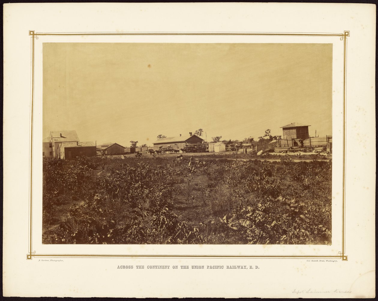 [Depot, Lawrence, Kansas] alkotó: Alexander Gardner