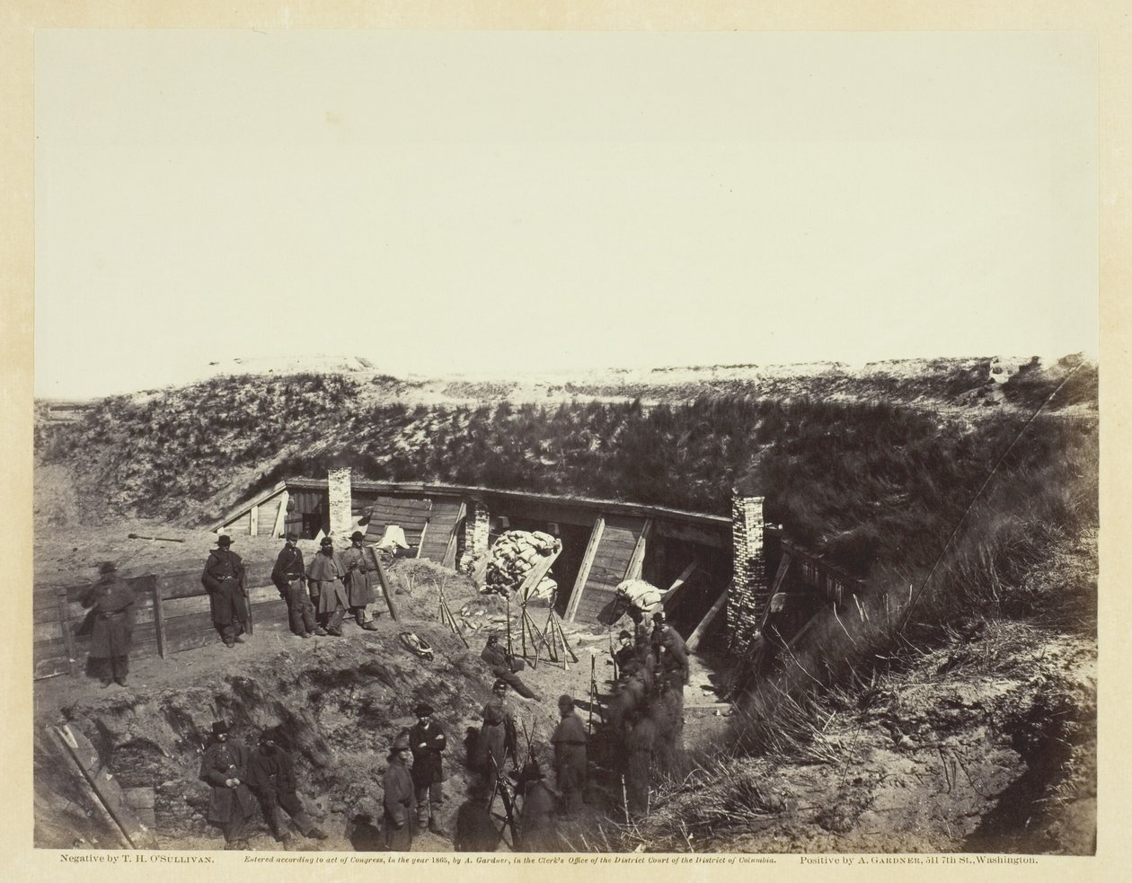 The Pulpit, Fort Fisher, N.C., 1865. január. alkotó: Alexander Gardner