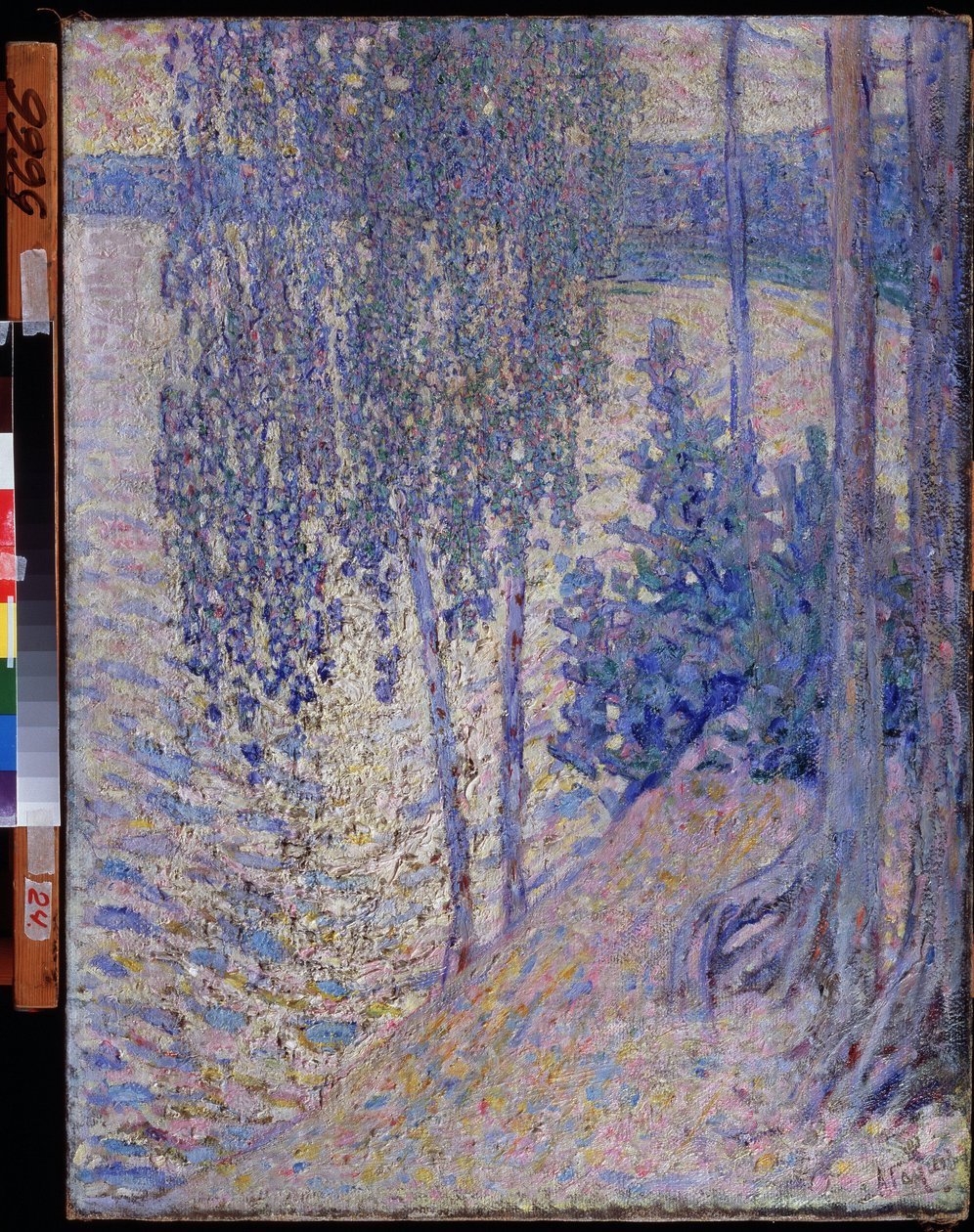 Alekszandr Fjodorovics Gaush (1873-1947) festménye: "A nyírfák" (Birches) 1910 körül Csuvas Köztársaság Állami Művészeti Múzeuma Cseboksári alkotó: Alexander Gaush
