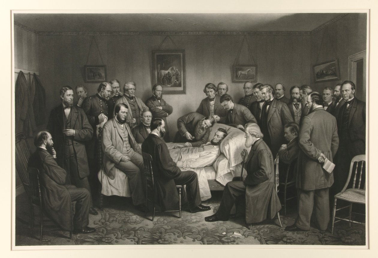 Lincoln a halálos ágyán alkotó: Alexander Hay Ritchie