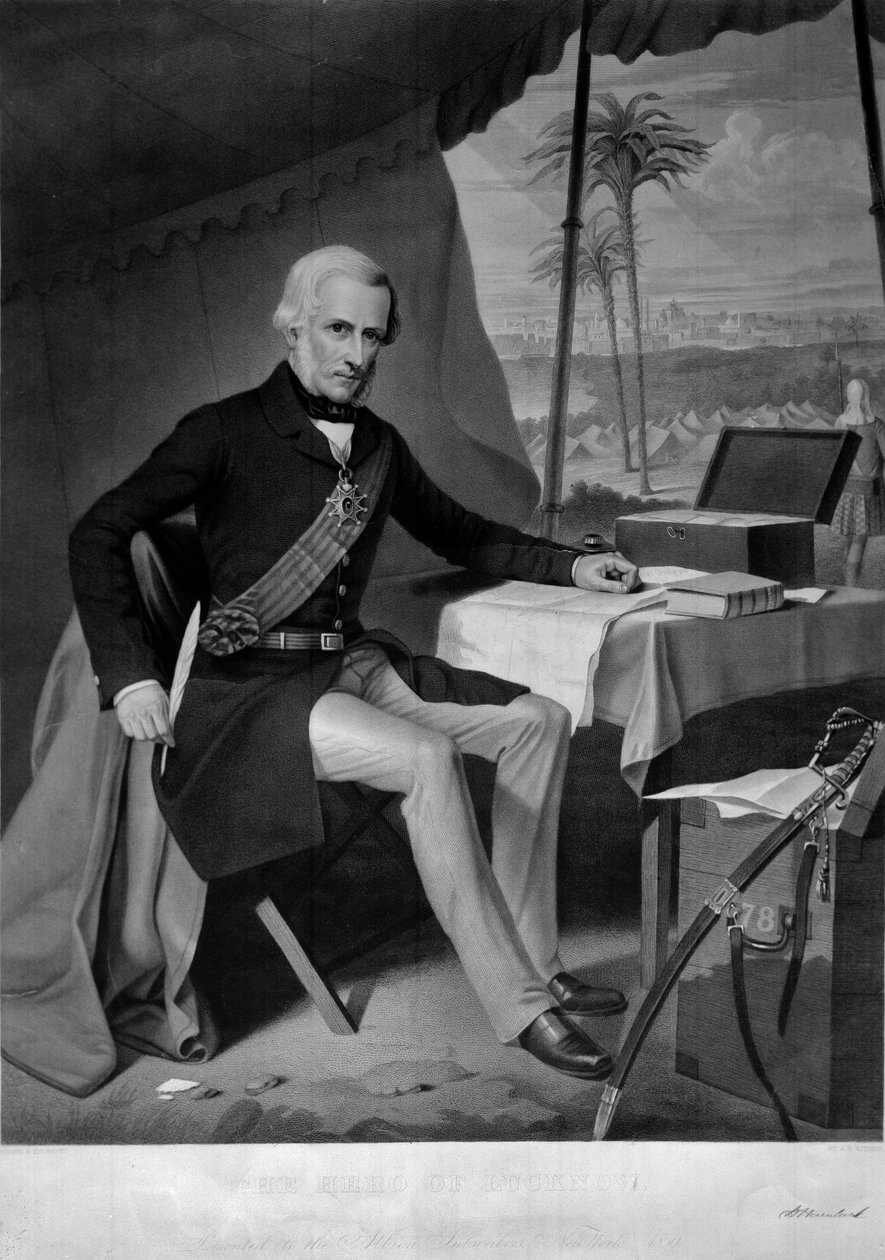 Lucknow hőse (csúcsmetszet, színes) alkotó: Alexander Hay Ritchie