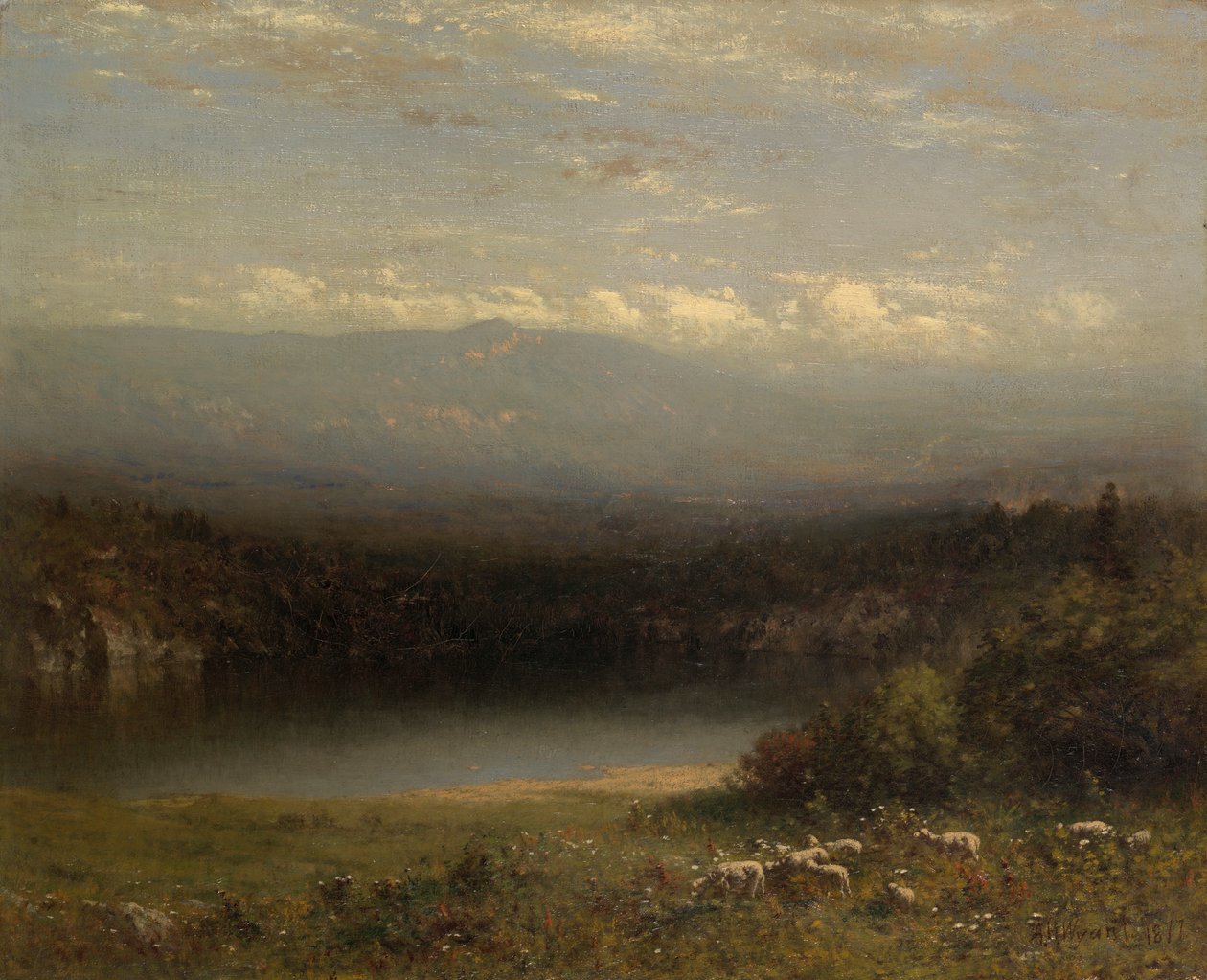 Hegyi tó alkotó: Alexander Helwig Wyant