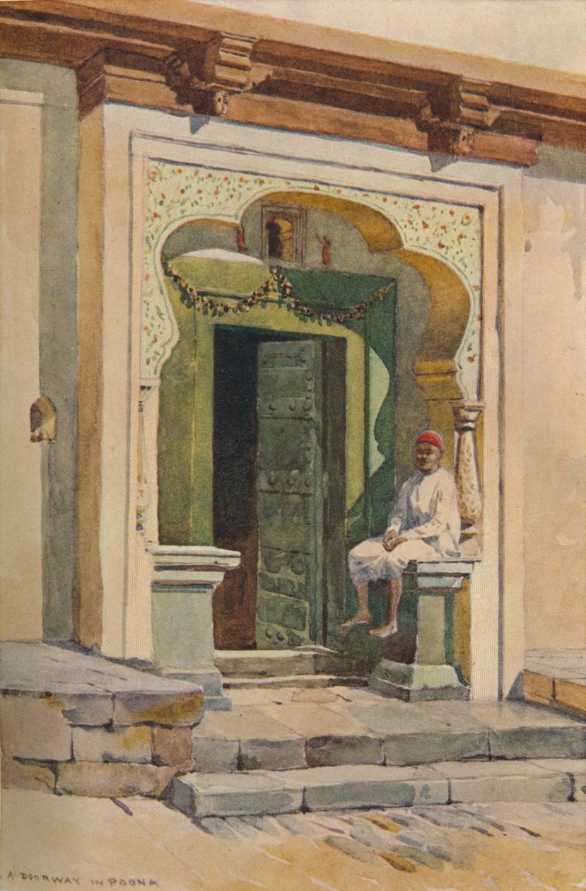 A Doorway, Poona, c1880, 1905. alkotó: Alexander Henry Hallam Murray
