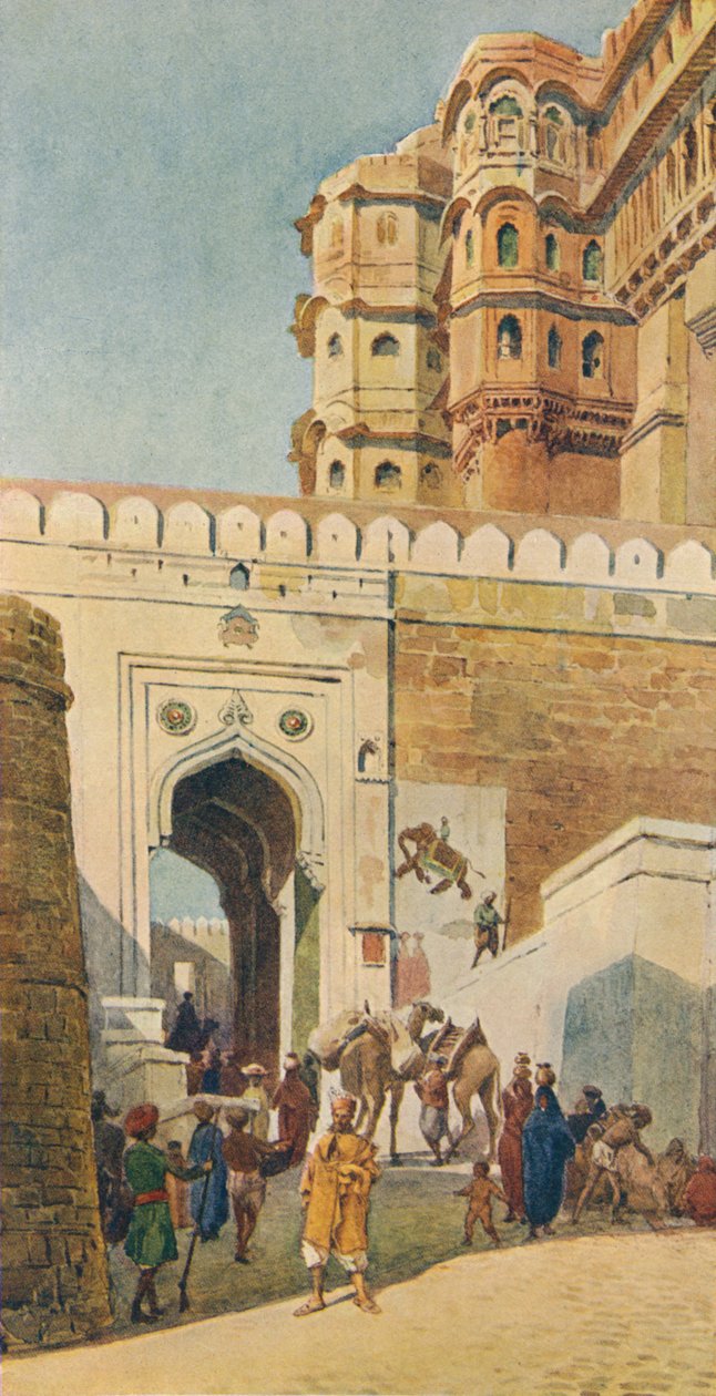 The Ascent to the Palace, Jodhpur, 1880, 1905. alkotó: Alexander Henry Hallam Murray