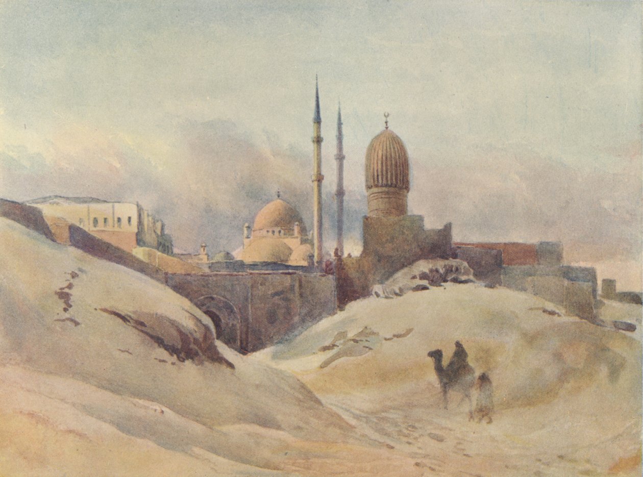 A Citadella, Kairó, homokviharban, 1880 1905. alkotó: Alexander Henry Hallam Murray