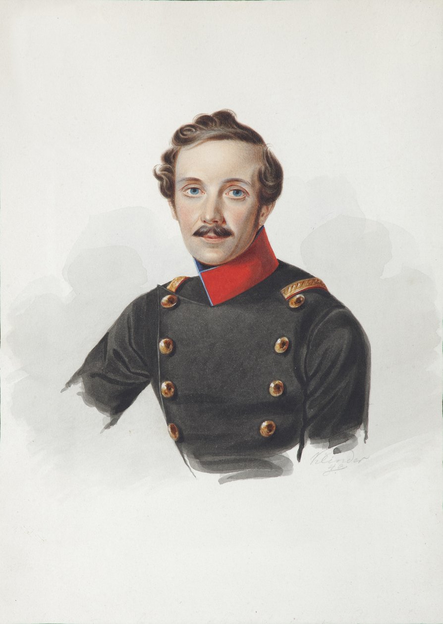 Arist Fjodorovics von Gersdorff portréja 1805-1883, 1840 alkotó: Alexander Ivanovich Klünder
