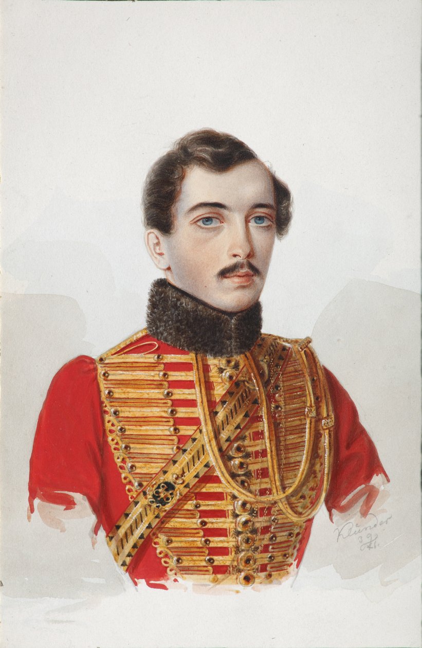 N.V. portréja Novoszkolcev, 1839 alkotó: Alexander Ivanovich Klünder