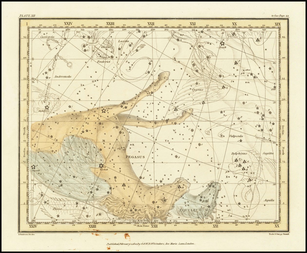 1822 - Alexander Jamieson - Pegazus és Equuleus alkotó: Alexander Jamieson