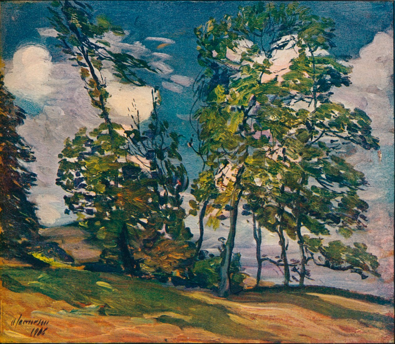 Szeles nap, 1906 alkotó: Alexander Jamieson