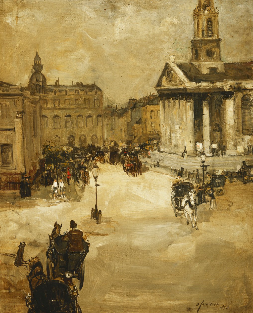 St. Martins in the Field a Trafalgar térről alkotó: Alexander Jamieson