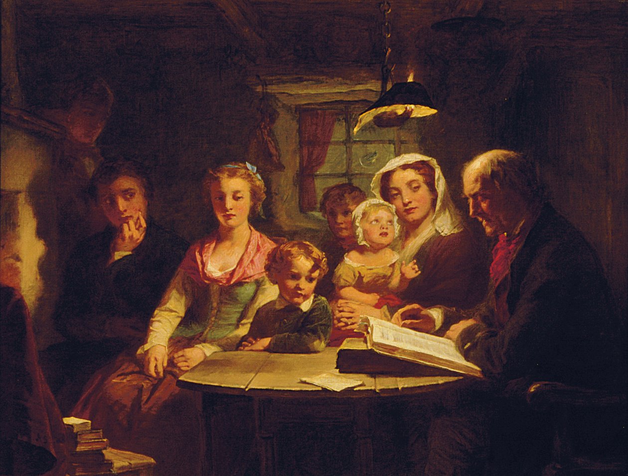 Cotters szombat este (olaj, vászon) alkotó: Alexander Johnston