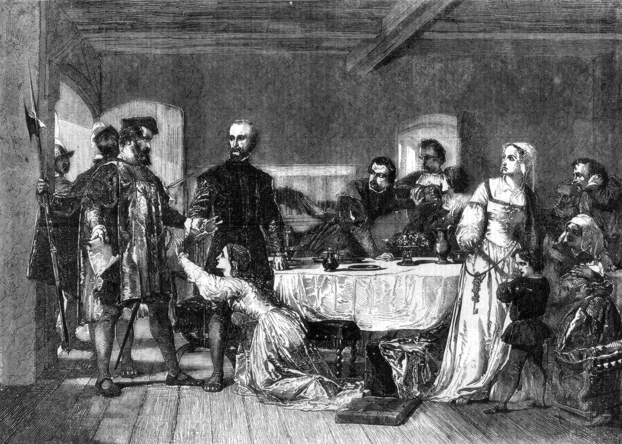 John Brown ashfordi, lollardi letartóztatása, 1517, 1856 alkotó: Alexander Johnston