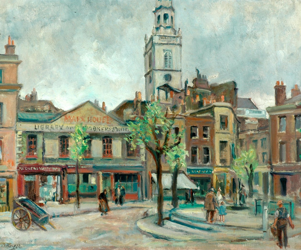 Clerkenwell Green (olaj, vászon) alkotó: Alexander Joshua Caleb Bryce