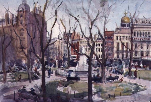 Leicester tér alkotó: Alexander Joshua Caleb Bryce