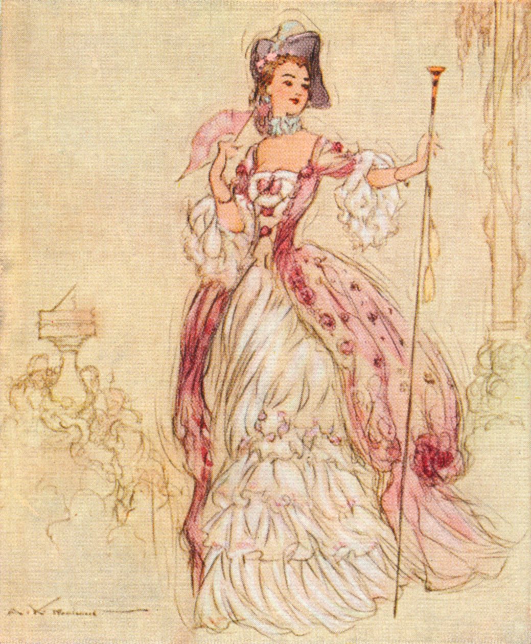 Madame de Pompadour, 1721-1764, 1937 alkotó: Alexander K. MacDonald