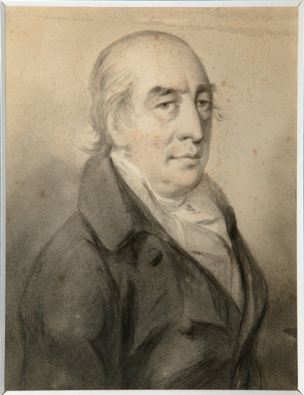 Grigorij Alekszejevics Scserbatov gróf portréja (1735-1810) - Molinari, Alexander (1772-1831) - Szangvinikus, fekete-fehér kréta papíron - 29,8x23 - Tatár Köztársaság Állami Művészeti Múzeuma, Kazan alkotó: Alexander Molinari
