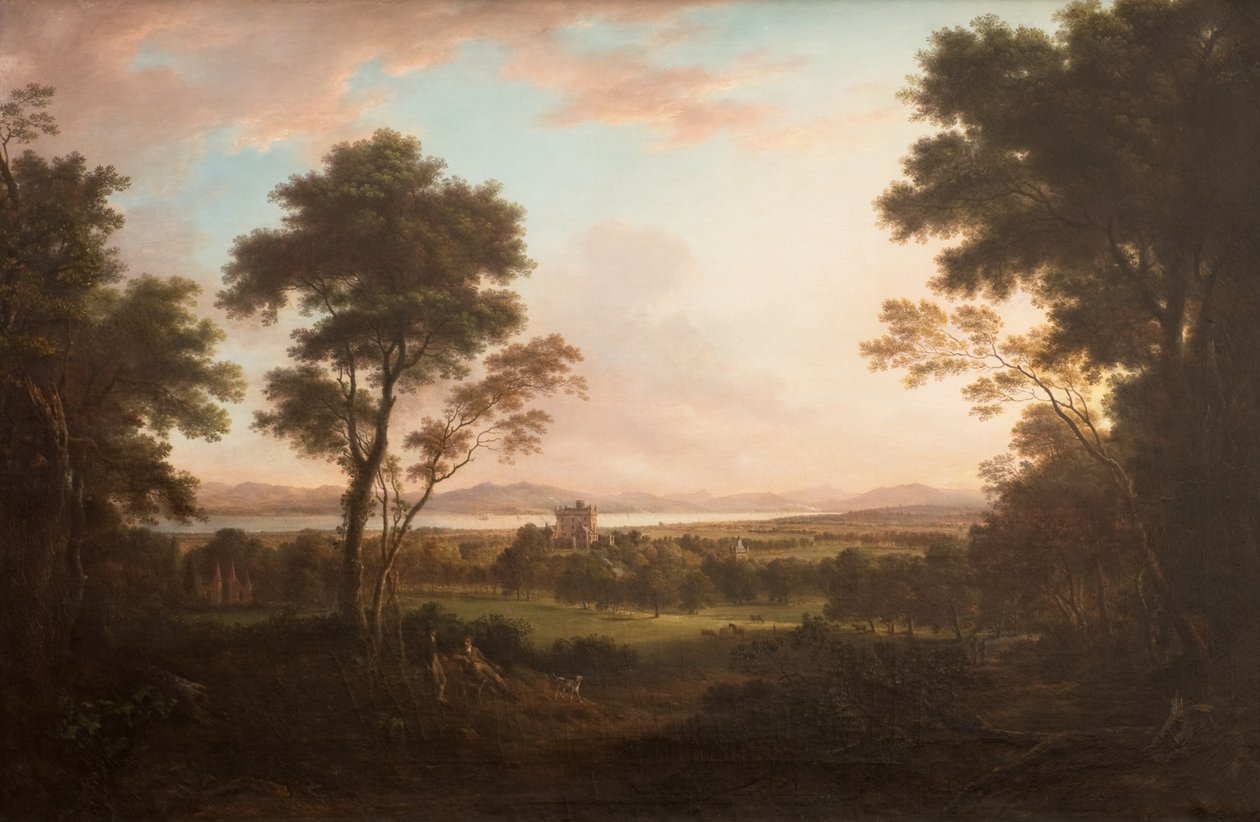 Castle Huntly, 1800 körül (olaj, vászon) alkotó: Alexander Nasmyth