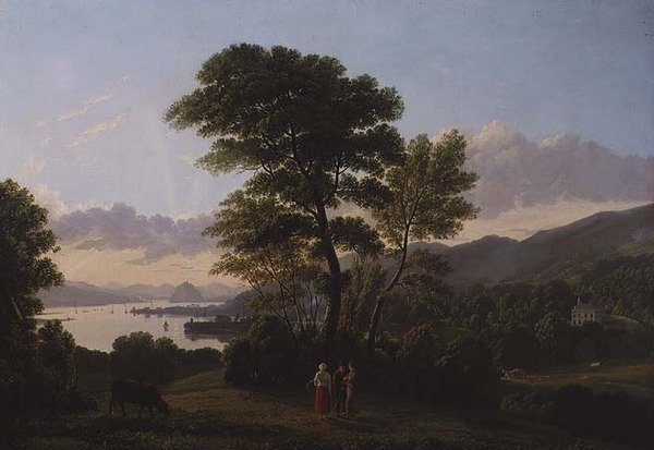 Dumbarton Rock (olaj, vászon) alkotó: Alexander Nasmyth