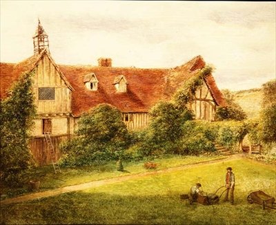 Kertészek az istállókkal a háta mögött (olaj, vászon) alkotó: Alexander Nasmyth