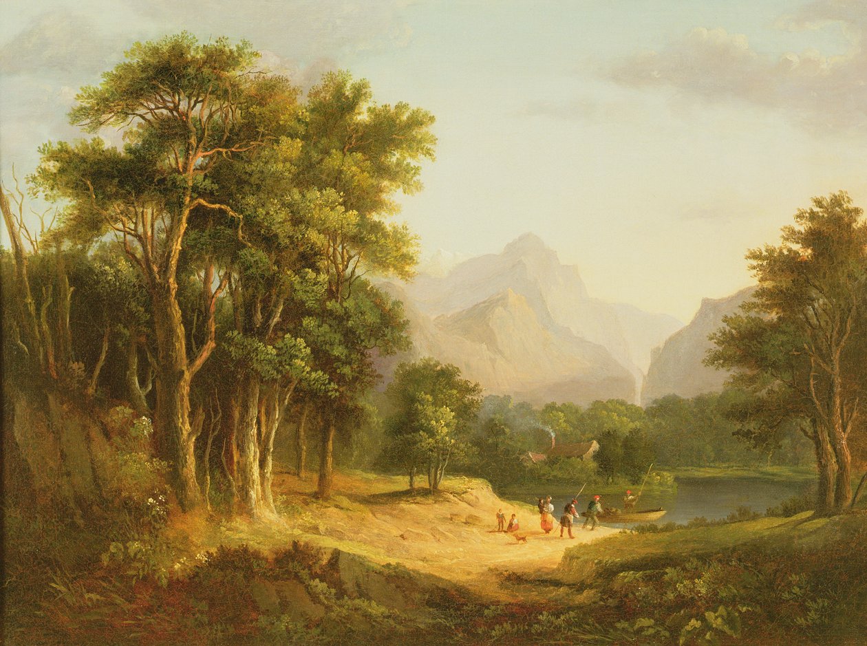 Felvidéki táj alakokkal alkotó: Alexander Nasmyth