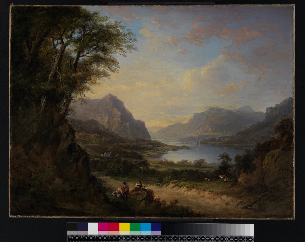 Loch Doon, Ayrshire, 1840 előtt alkotó: Alexander Nasmyth