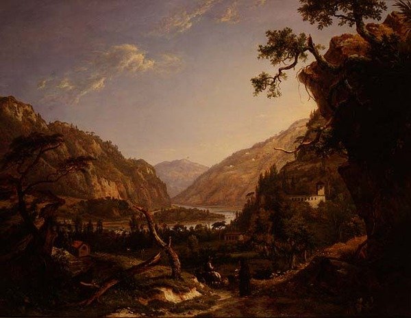 Sziklás folyó táj Tirolban alkotó: Alexander Nasmyth
