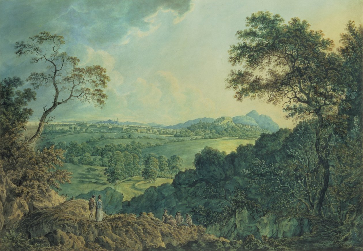Edinburgh látképe a Corstorphine Hillről alkotó: Alexander Nasmyth