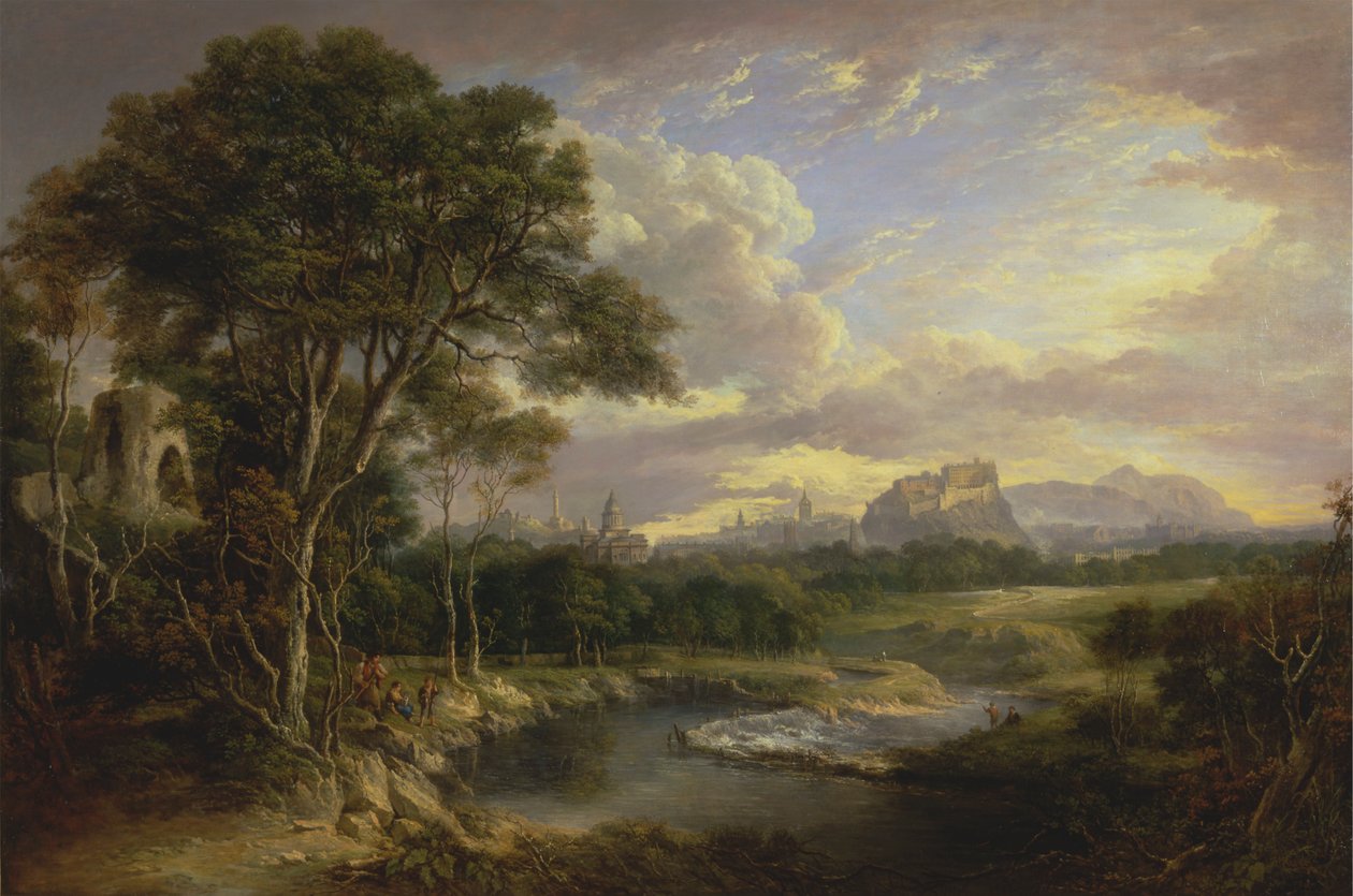 Kilátás Edinburgh városára alkotó: Alexander Nasmyth
