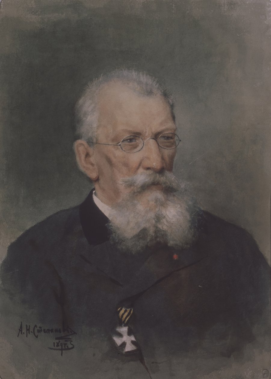 Pjotr P. Szokolov művész portréja 1821-1899 alkotó: Alexander Nikolaevich Stepanov