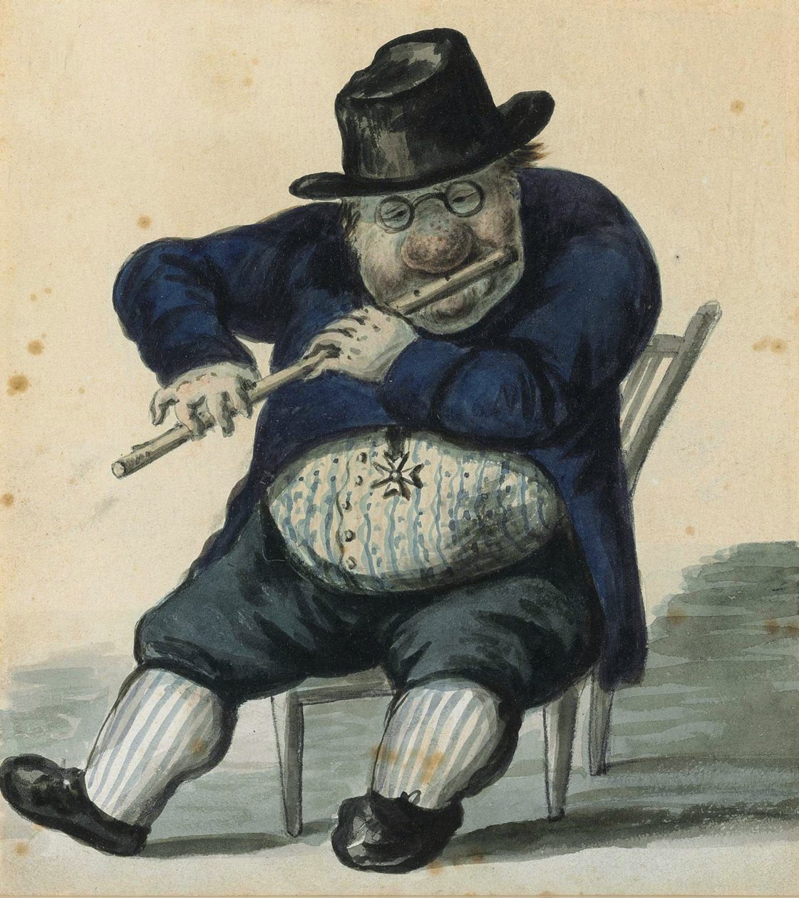 Giacomo Quarenghi építész portrékarikatúrája 1744-1817, 1811 alkotó: Alexander Osipovich Orlowski