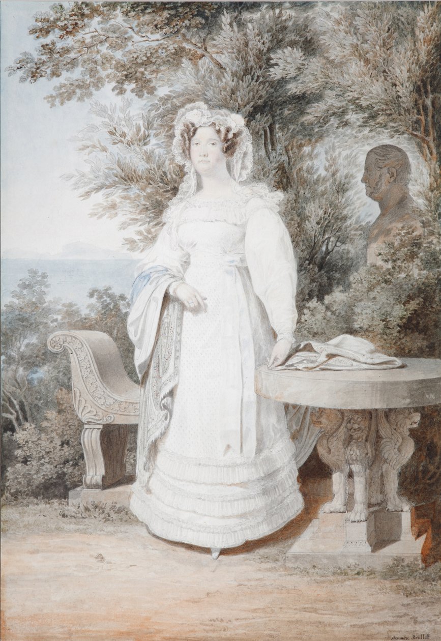 A spanyol María Isabella 1789-1848, a két Szicília királynőjének portréja, 1825 alkotó: Alexander Pavlovich Briullov