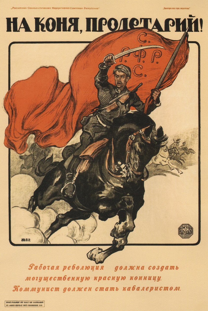 Lónak, proletár! Plakát, 1918 alkotó: Alexander Petrovich Apsit