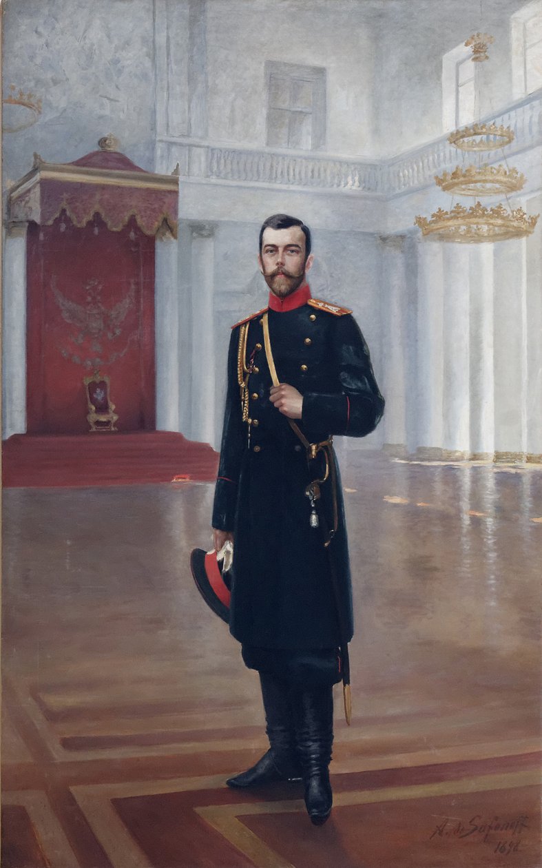 Miklós császár portréja 1868-1918, 1898 alkotó: Alexander Petrovich Safonov